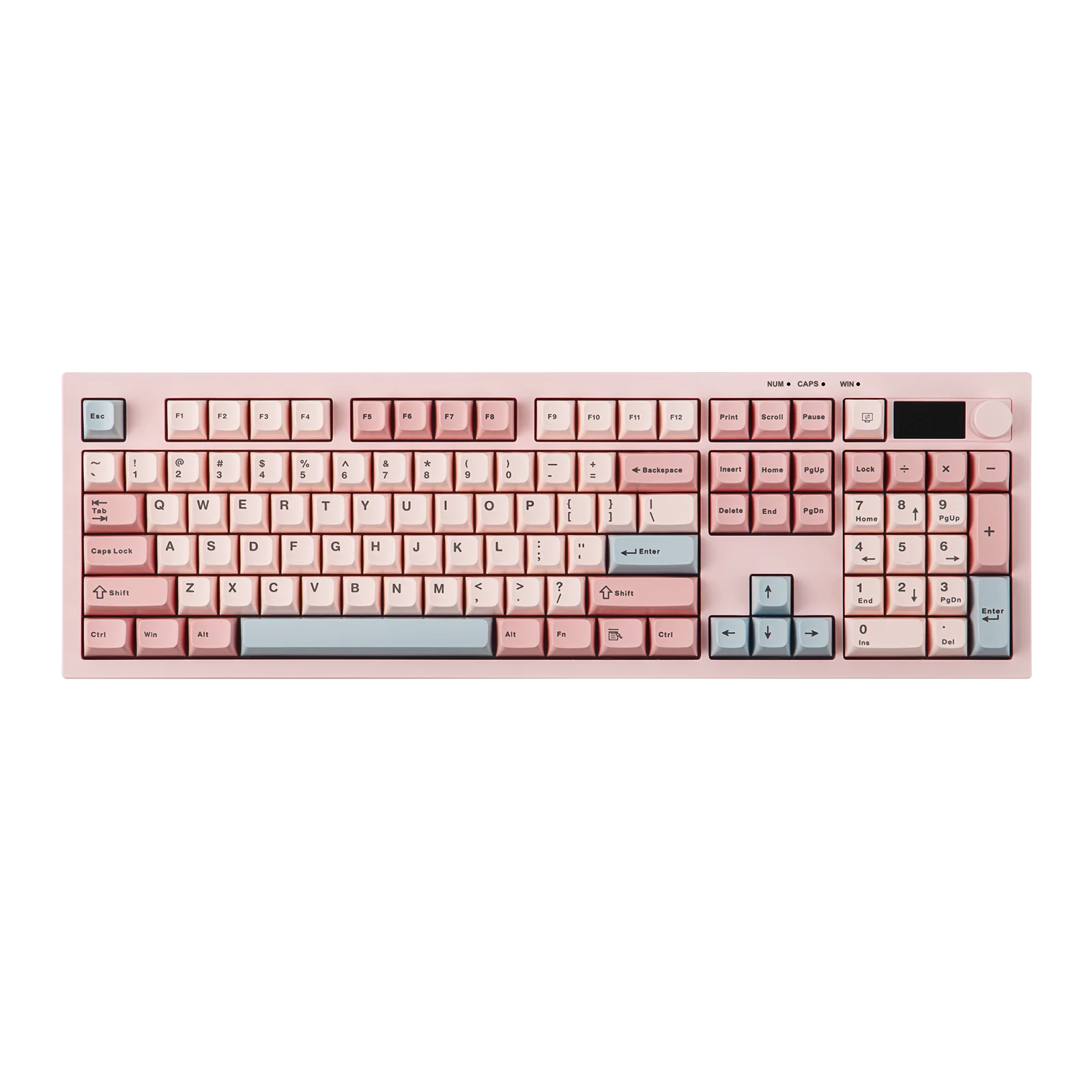 AULA S102 PRO Tri-model Silent Membrane Keyboard 2.4G Wireless TFT Display Volume Knob RGB Full Size ANSI US for PC Game Office
