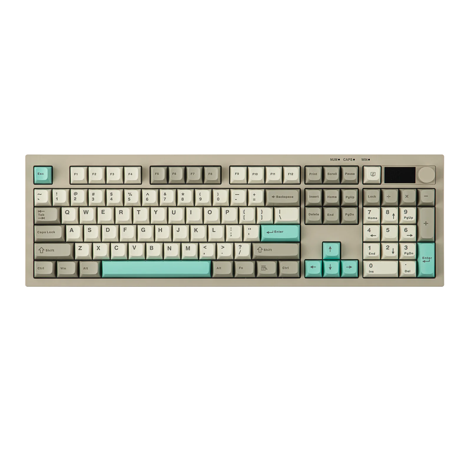 AULA S102 PRO Tri-model Silent Membrane Keyboard 2.4G Wireless TFT Display Volume Knob RGB Full Size ANSI US for PC Game Office